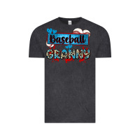 Vintage Black baseball granny with leopard Vintage Tee - Zillion Design Studio