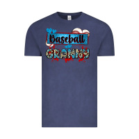 Vintage Denim baseball granny with leopard Vintage Tee - Zillion Design Studio