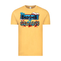 Vintage Mustard baseball granny with leopard Vintage Tee - Zillion Design Studio