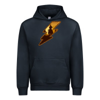 Navy Cowboy Sunset Lightning Urban Hoodie - Bettercallsaul