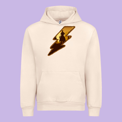 Cowboy Sunset Lightning Urban Hoodie Designed By Bettercallsaul