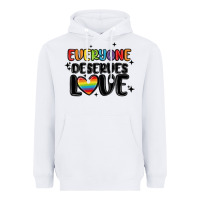 White everyone deserves love Heavyweight Hoodie - MaliasSmallBusiness