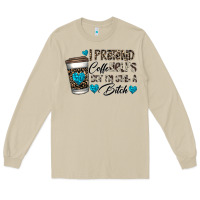 Mushroom coffee Long Sleeve Tee - CowhideDigitalArt