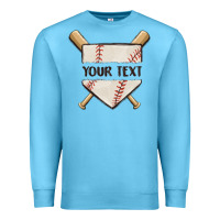 Ocean Blue preview custom baseball Premium Sweatshirt - MaliasSmallBusiness