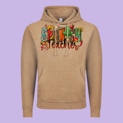 Spanish Teacher Vintage Hoodie Designed By Zillion Design Studio