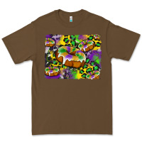 Cacao mardi gras cake glitterleopard and cowhide background Premium Tee - Artiststas