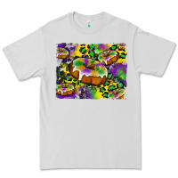 Dove Grey mardi gras cake glitterleopard and cowhide background Premium Tee - Artiststas