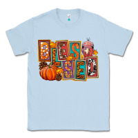 Dusty Blue blessed thanksgiving Classic Tee - FaDigitalArtStudio