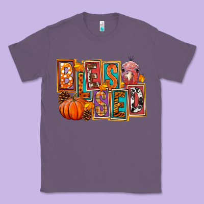 Blessed Thanksgiving Classic Tee Designed By Fadigitalartstudio