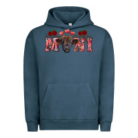 Pigment Midnight Navy valentine's day mini black highland calf Urban Hoodie - RanaPortraitStore