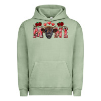 Pigment Oil Green valentine's day mini black highland calf Urban Hoodie - RanaPortraitStore