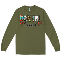 Army Green dental squad Long Sleeve Tee - CowhideDigitalArt