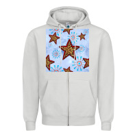 Dove Grey 4th of july leopard star seamless pattern Zipper Hoodie - BundleAndBundleShop