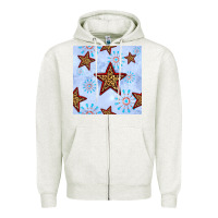 Oatmeal Heather 4th of july leopard star seamless pattern Zipper Hoodie - BundleAndBundleShop