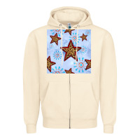 Sandshell 4th of july leopard star seamless pattern Zipper Hoodie - BundleAndBundleShop