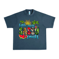 Midnight Navy little miss sassy pants Urban Heavy Tee - Zillion Design Studio