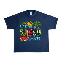 Navy little miss sassy pants Urban Heavy Tee - Zillion Design Studio