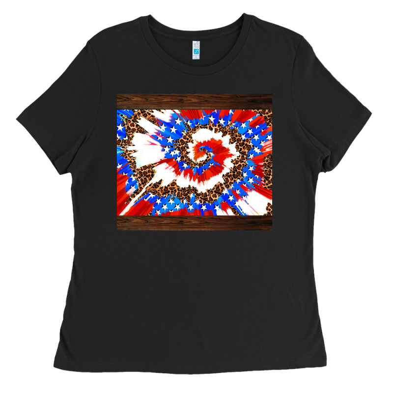 Usa Tie Dye Ladies Tee by AdoDesignShop | Teevron