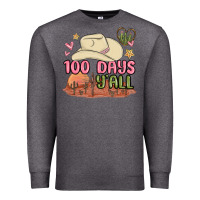 Charcoal Heather 100 days y'all malia Premium Sweatshirt - MaliasSmallBusiness