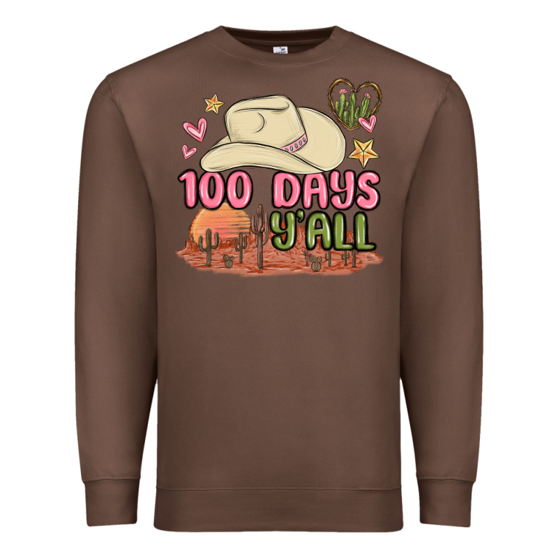 100 Days Y'all Malia Premium Sweatshirt by MaliasSmallBusiness | Teevron
