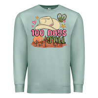 Seafoam 100 days y'all malia Premium Sweatshirt - MaliasSmallBusiness