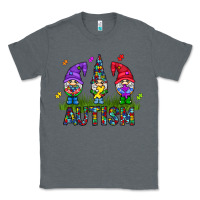 Charcoal Heather autism Gnome Classic Tee - CowhideDigitalArt