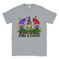 Heather Grey autism Gnome Classic Tee - CowhideDigitalArt