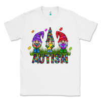 White autism Gnome Classic Tee - CowhideDigitalArt