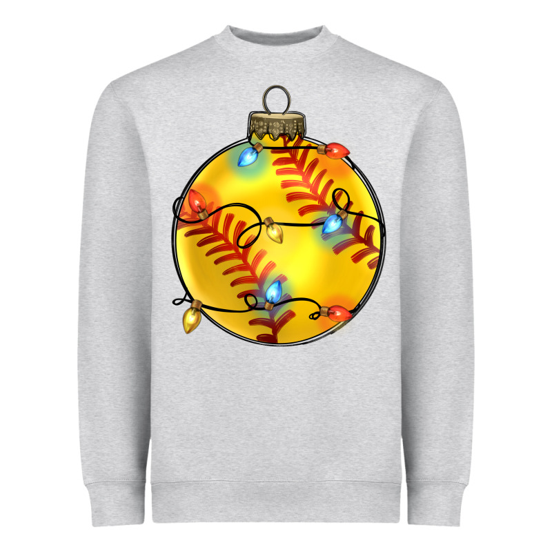 Christmas Softball Heavyweight Sweatshirt by Zillion Design Studio | Teevron