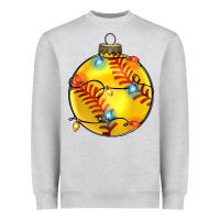 Heather Grey christmas softball Heavyweight Sweatshirt - Zillion Design Studio