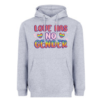 Heather Grey love no gender Heavyweight Hoodie - MaliasSmallBusiness