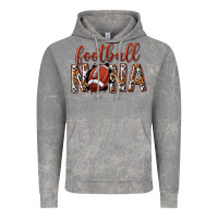 Football Nana With Leopard Vintage Hoodie | Teevron