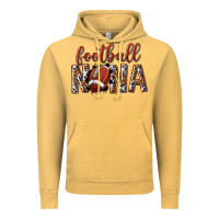 Vintage Mustard football nana with leopard Vintage Hoodie - texasbilliewilder
