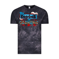 Cloud Black baseball grandma with leopard Vintage Tee - Zillion Design Studio