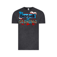 Vintage Black baseball grandma with leopard Vintage Tee - Zillion Design Studio