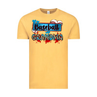 Vintage Mustard baseball grandma with leopard Vintage Tee - Zillion Design Studio