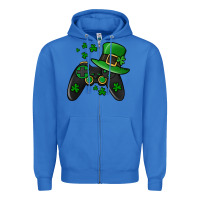 True Royal St Patricks Day Gamer Zipper Hoodie - Jasminsmagicworld