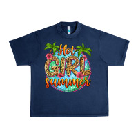 Navy hot girl summer Urban Heavy Tee - Zillion Design Studio