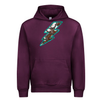 Mauve Wine Horseshoe Lightning Urban Hoodie - Bettercallsaul