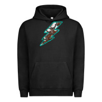 Pigment Black Horseshoe Lightning Urban Hoodie - Bettercallsaul
