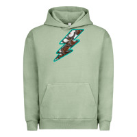 Pigment Oil Green Horseshoe Lightning Urban Hoodie - Bettercallsaul