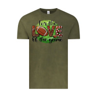 Vintage Olive for the love of the game football Vintage Tee - BarkalooDesign