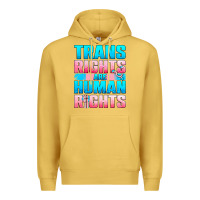 Antique Gold Trans Rights Are Human Rights Premium Hoodie - BundleAndBundleShop
