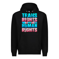 Black Trans Rights Are Human Rights Premium Hoodie - BundleAndBundleShop