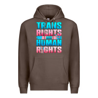 Coffee Trans Rights Are Human Rights Premium Hoodie - BundleAndBundleShop