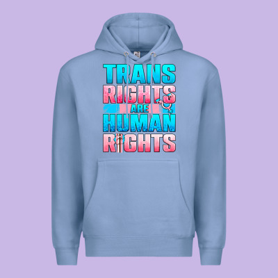 Trans Rights Are Human Rights Premium Hoodie Designed By Bundleandbundleshop
