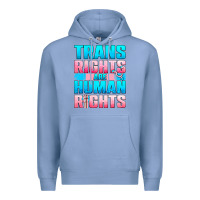Colony Blue Trans Rights Are Human Rights Premium Hoodie - BundleAndBundleShop