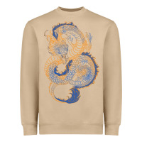 Blue And Orange Dragon Heavyweight Sweatshirt | Teevron