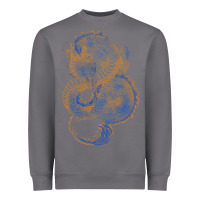 Storm blue and orange dragon Heavyweight Sweatshirt - RanaPortraitStore