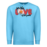 Ocean Blue for the love of the game Premium Sweatshirt - MaliasSmallBusiness